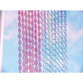 Alice multicolor mis.100x220 trasparente/rosa