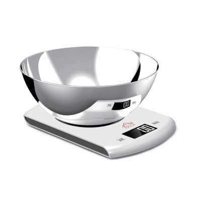 Bilancia cucina digitale,capacità max 5 kg,funzione tara, ciotola inox