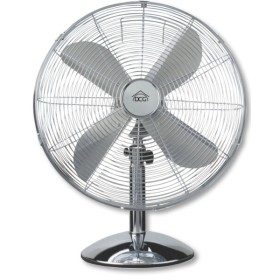 Ventilatore da tavolo 40 cm in metallo cromato 3 velocità 50W