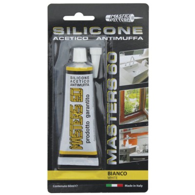 Silicone tub.blister bianco ml60