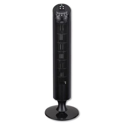 Ventilatore tower h.85cm, 3 velocità,con timer,telecomando,potenza 50W
