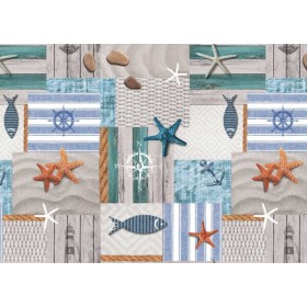 Tovagliato felpato h140 8278-1 marino