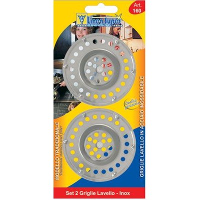 Griglie inox per lavello(set 2 pezzi)