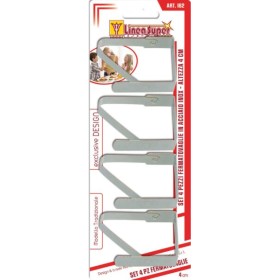 Fermatovaglie set 4 pezzi inox