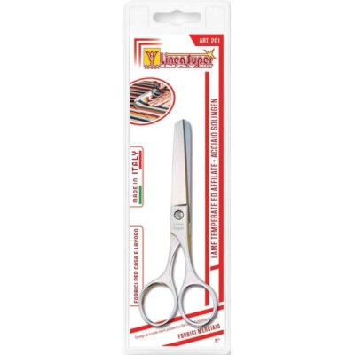 Forbici merciaio punta tonda 5,5p. acciaio Solingen,lame temperate