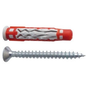 Tasselli nylon duofix mm6 + viti + barattolo promo 50 pz