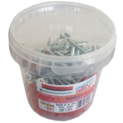 Tassello flexipower con vite mm6 pz 100 (box)