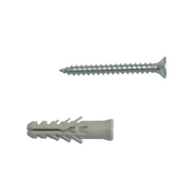 Tasselli nylon completi di viti tsp mm.8 barattolo 50pz