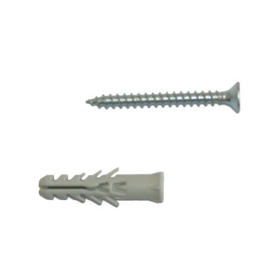 Tasselli nylon completi di viti tsp mm.8 barattolo 50pz