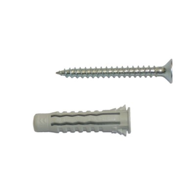 Tasselli nylon f4 mm6+vit+barattolo promo 100pz