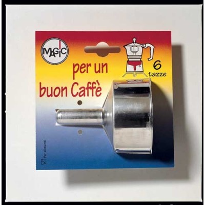 Imbuto 6 tazze alluminio blister