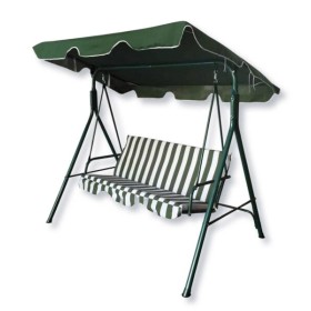 Dondolo ischia cm.170x110x153 colore verde rigato