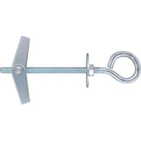 Tassello ad ancora con occhiolo chiuso.filetto m4, foro12, pz.50.