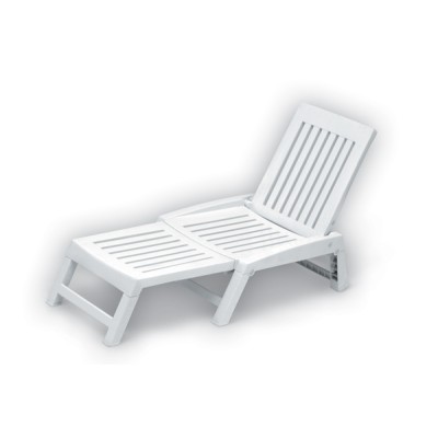 Lettino pieg.5 posiz.orfeo bianco