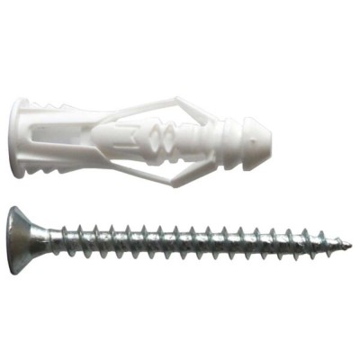 Tasselli nylon cobra triple grip mm6 + viti + barattolo promo 100 pz