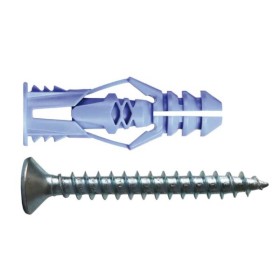 Tasselli nylon cobra triple grip mm8 + viti + barattolo promo 50 pz