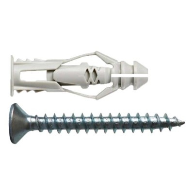 Tasselli nylon cobra triple grip mm10 + viti + barattolo promo 25 pz