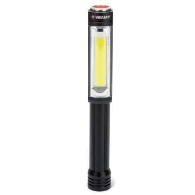 Torcia in alluminio Big Daddy COB LED 3W + flash rosso con magnete