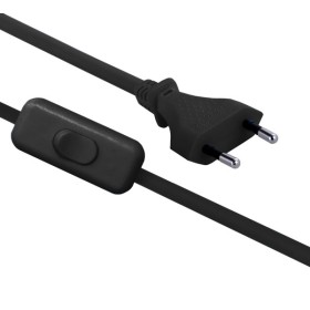 Prolunga con interruttore 1,5mt nera