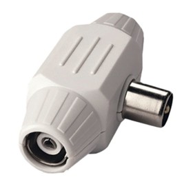 Raccordo induttivo triplo coassiale 1 spina + 2 prese in blister