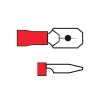 Terminale maschio corpo red d.6,35 x 0,8 mm, blister 10 pezzi