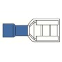 Terminale femmina corpo blu d.6,35 x 0,8 mm in blister 10 pezzi