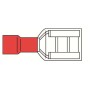 Terminale femmina corpo rosso d. 6,35 x 0,8 mm, blister 10 pezzi