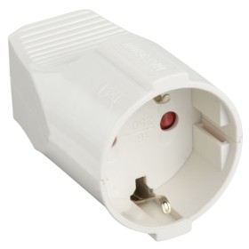 Presa volante schuko colore bianco