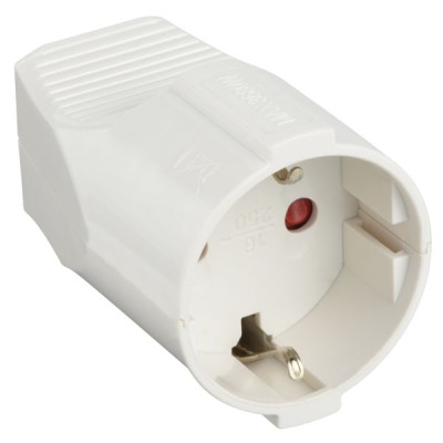 Presa volante schuko colore bianco