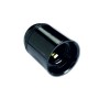 Portalampada liscio 150W 4A 250V, attacco E27, temp max 190°C - nero