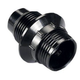 Portalampada filettato con ghiera e14,60w 2a 250v, colore nero