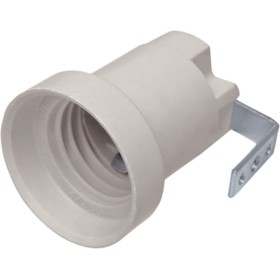 Portalampada in termoindurente più staffa attacco e27