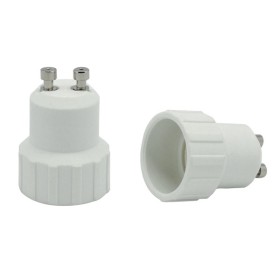 Adattatore con attacco gu10 e uscita e 14, colore bianco