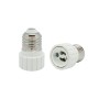 Adattatore con attacco e27 e uscita gu10 colore bianco