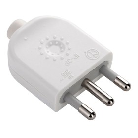 Spina dritta 16a + terra, colore bianco