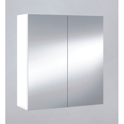 Armadietto con specchio 2ante cm.60x21x65h finitura bianca