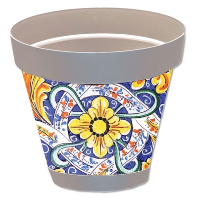 Vaso sicilia grigio d.22 s.stefano