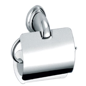 Portarotolo bagno in acciaio cromato piastrine in acciaio antiruggine