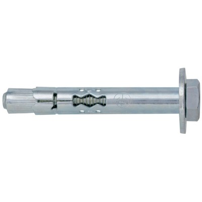 Ancorante in lamiera avvolta mm.10,0x80 con vite testa esag.blist.5pz.