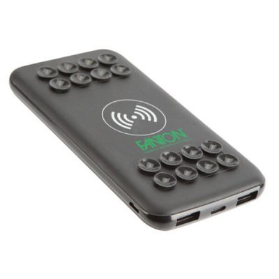 Power bank 10000mah ricarica ad induzione/USB type A-C/ micro USB