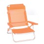 Spiaggina alu/texil.5 pos.arancio