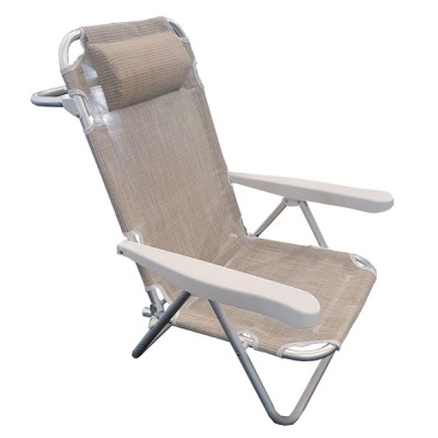 Spiaggina alu/texil.5 pos. natural