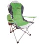 Poltrona chiudibile camping verde