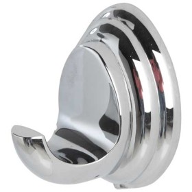 Appendiabito bagno in acciaio cromato,piastrine in acciaio antiruggine