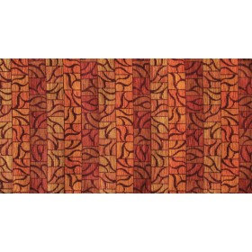 Tappeto fenix h.53 kaleido arancio