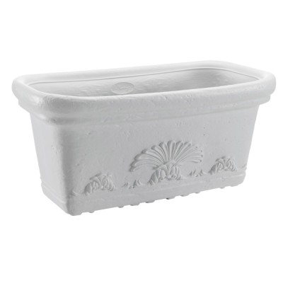 Fioriera flora cm.60x30x28 bianco