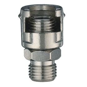 Raccordo maschio con dado fresato, mod. 11/a filetto 1/4 M