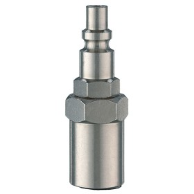 Innesto rapido profilo italia con portagomma mod. 14/A D.6/14 int/est