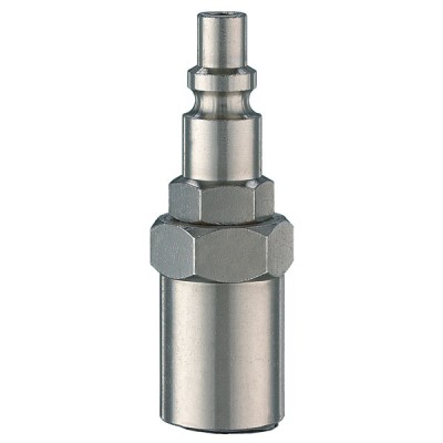 Innesto rapido profilo italia con portagomma mod. 14/A D.6/14 int/est