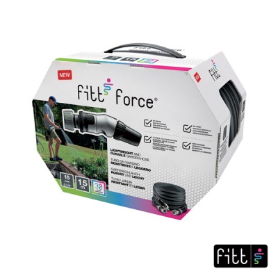 Fitt force tubo 5/8 grey/lime 25m